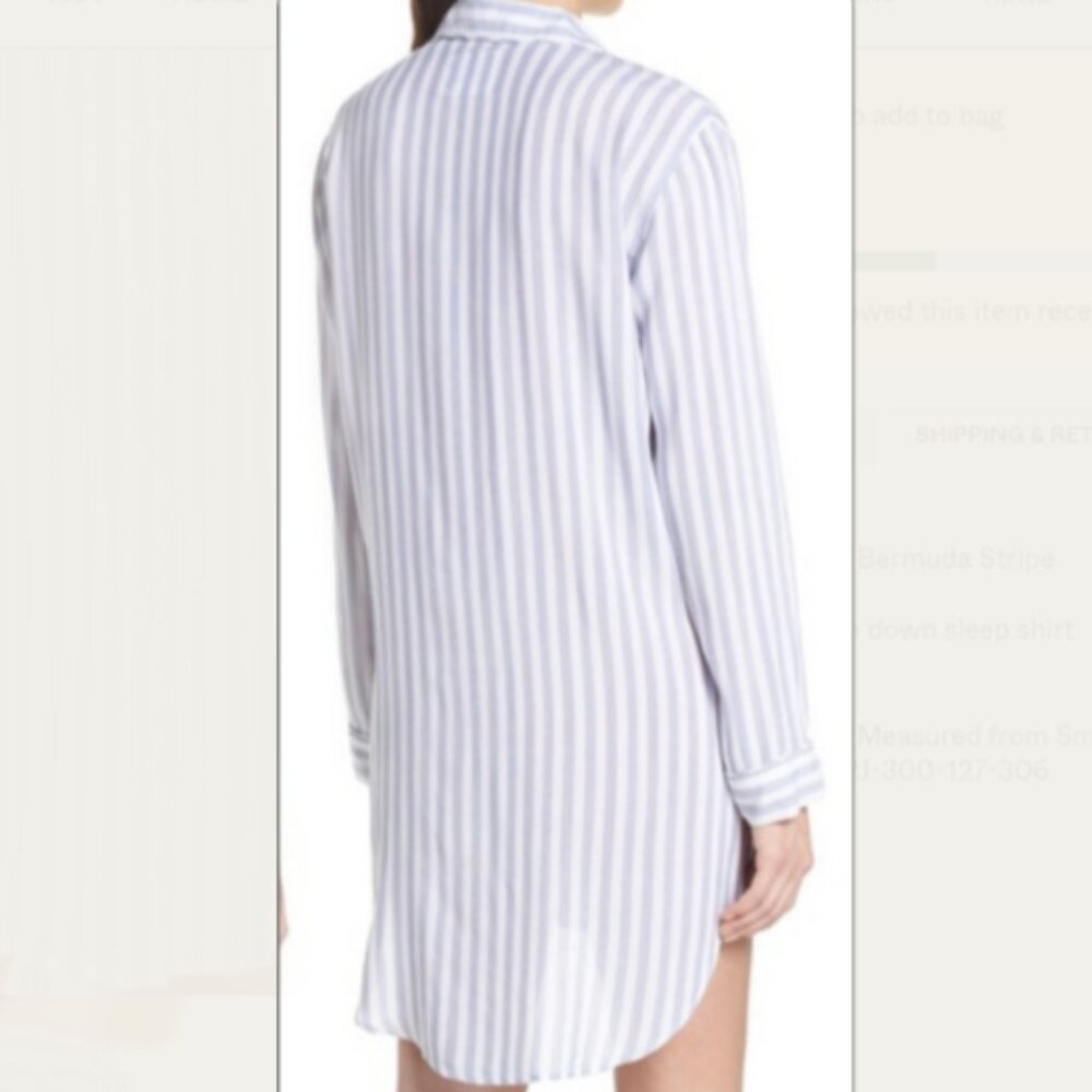 Rails Women's Size Large Bermuda Stripe Button Up… - image 2